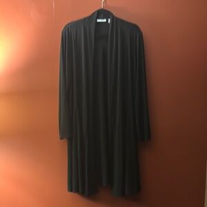 Susan‎ Graver Black Open Front Duster